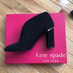 Kate Spade gold trim booties (women’s)